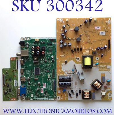 KIT DE TARJETAS PARA TV SANYO / NUMERO DE PARTE MAIN AYGVHUH / BA5GVFG0201 2 / AYGVH-MMA / BA5GVFG02012 / FUENTE AYGVHMPW / BA4DV2F0102 3 / AYGVH-MPW / BA4DV2F01023 / T-CON 6871L-3806B / 6870C-0532A / PANEL U4DV3XH / LC430DUY (SH)(A1) / MODELO FW43D25F B